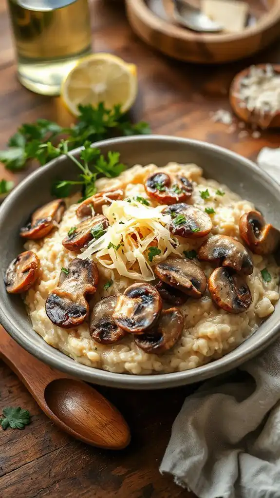 creamy wild mushroom rice creamy wild mushroom rice
