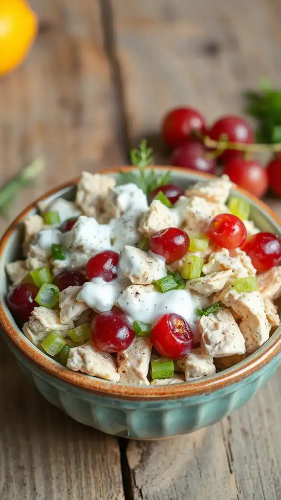 creamy yogurt chicken salad