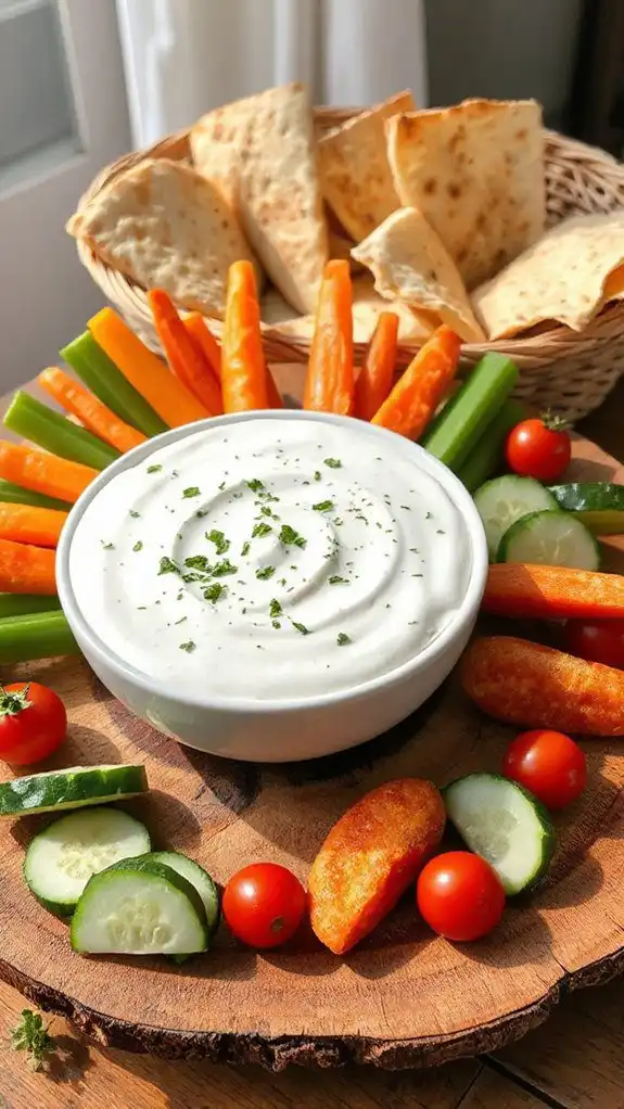 creamy yogurt ranch dip