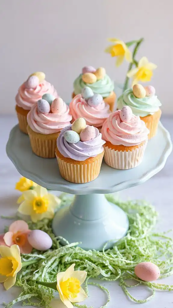 creative egg themed cupcakes