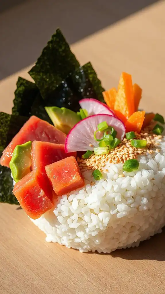 creative sushi rice bowl