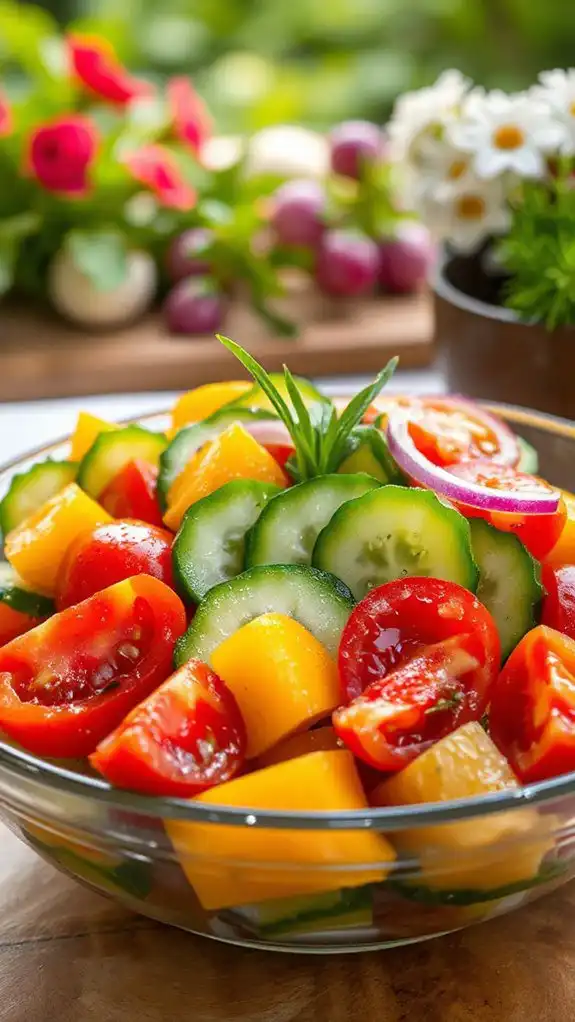 crisp cucumber and tomato salad crisp cucumber and tomato salad