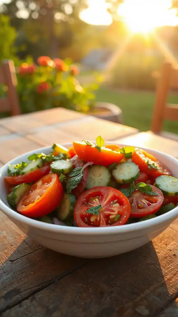 crisp cucumber tomato salad crisp cucumber tomato salad