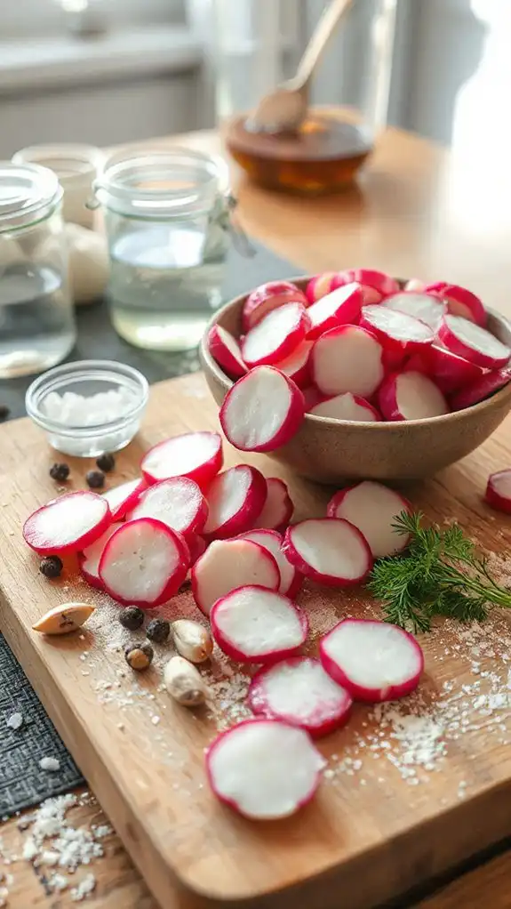 crisp flavorful tangy radishes