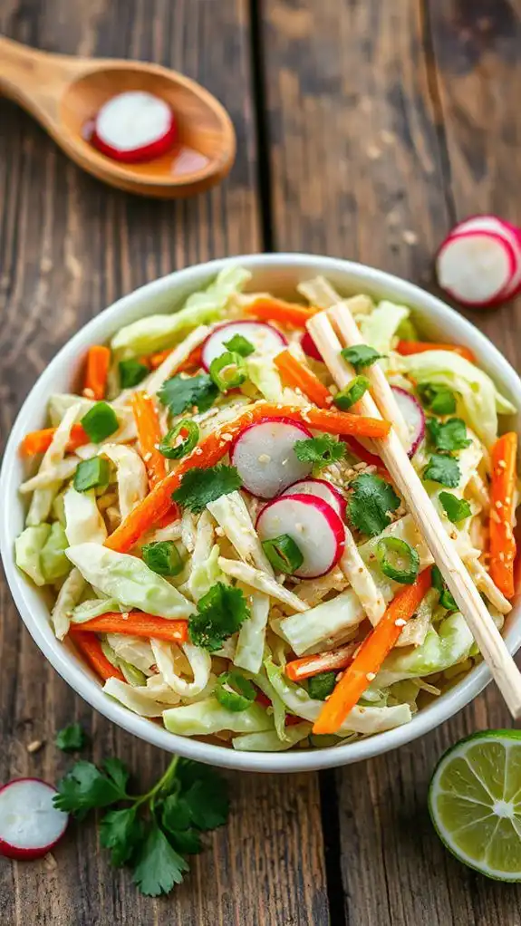 crisp slaw with cabbage