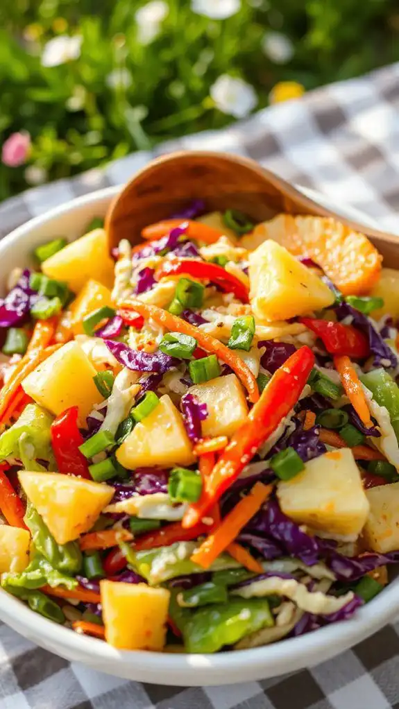 crisp tropical fruit salad