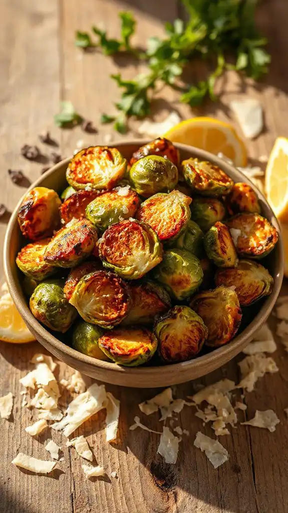 crispy air fried brussels sprouts crispy air fried brussels sprouts