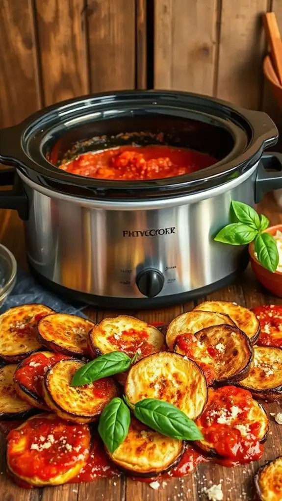 crispy baked eggplant dish