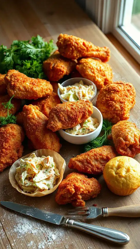 crispy brined fried chicken