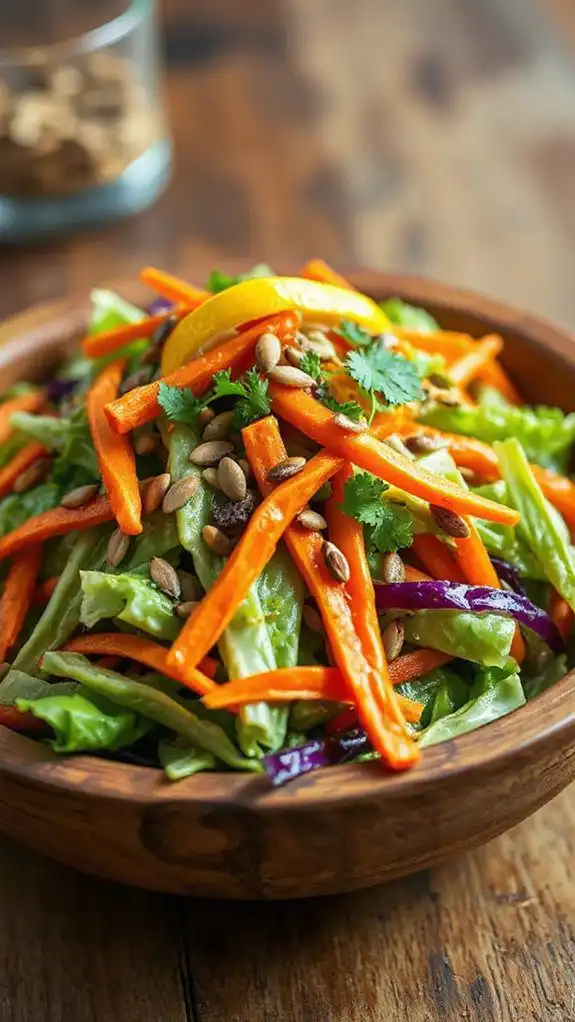 crispy cabbage carrot salad