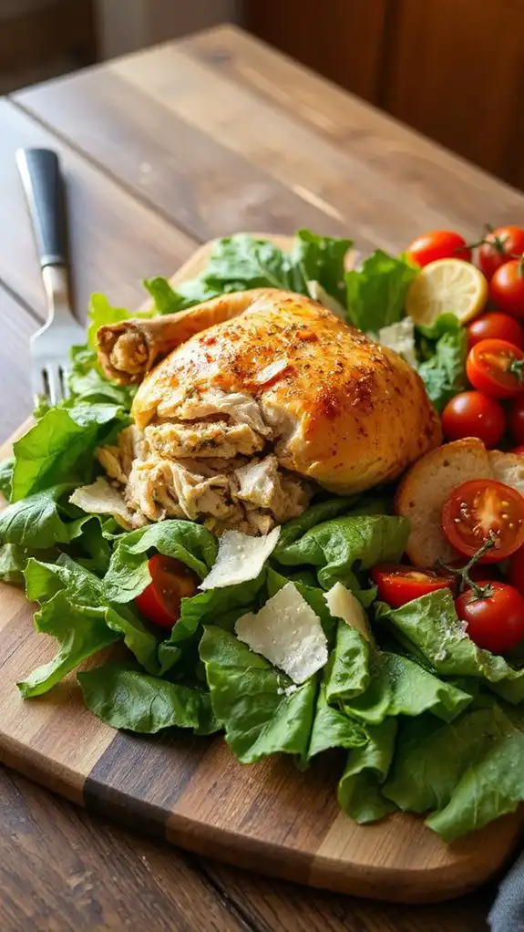 crispy chicken caesar salad crispy chicken caesar salad