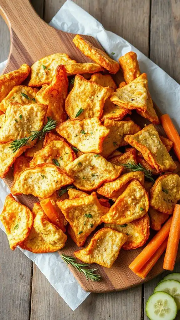 crispy chicken skin snacks