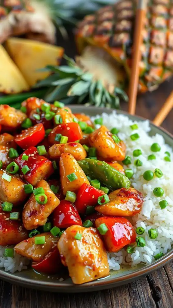 crispy chicken with tangy sauce