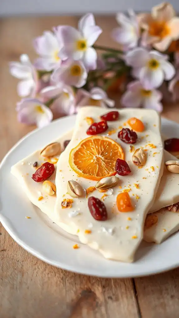 crispy citrus flavored chocolate treat crispy citrus flavored chocolate treat