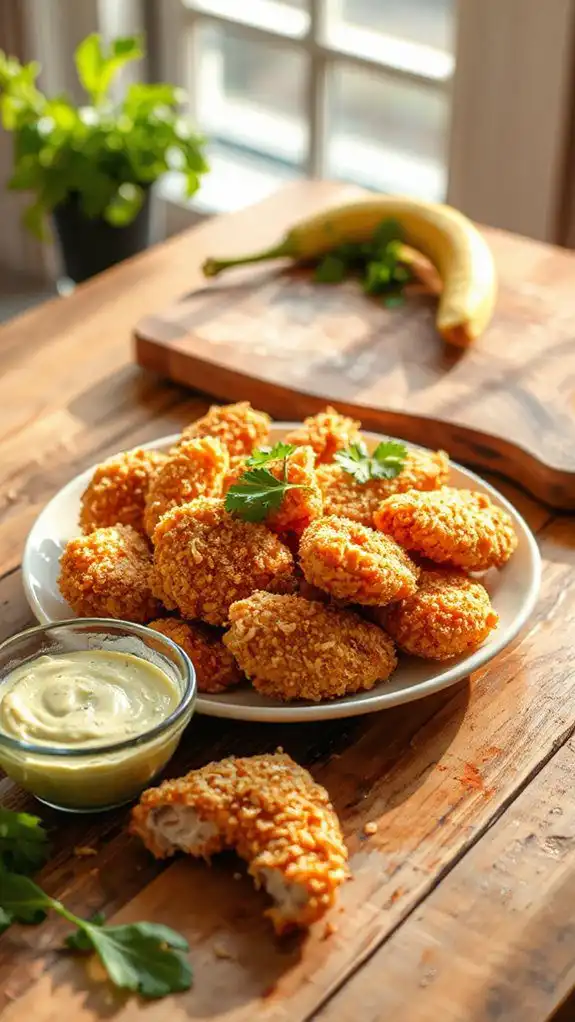 crispy coconut chicken strips