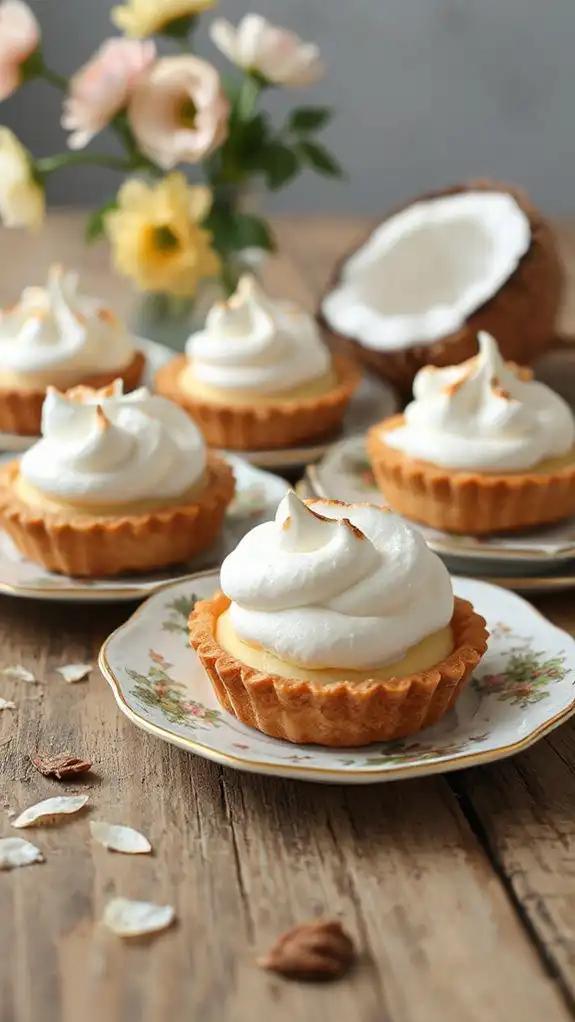 crispy coconut meringue treats