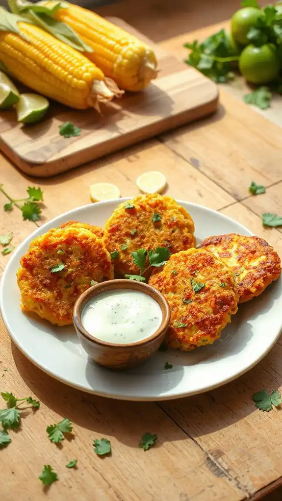 crispy corn fritters recipe