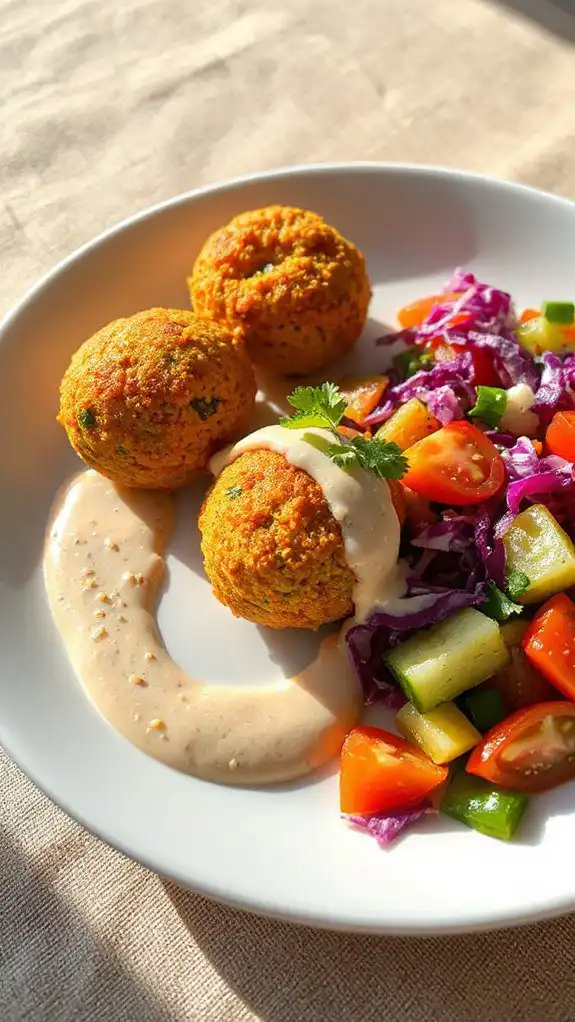 crispy falafel creamy tahini crispy falafel creamy tahini
