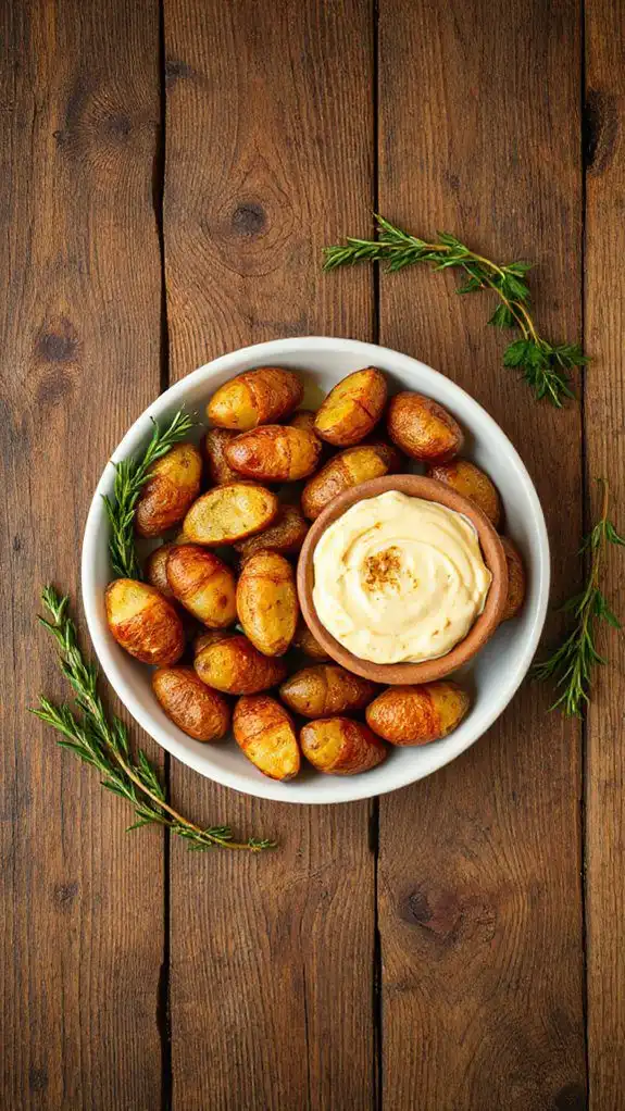 crispy fingerling potatoes served crispy fingerling potatoes served