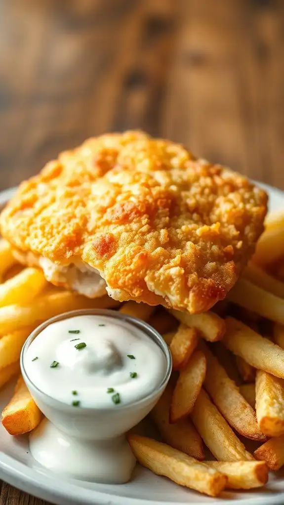 crispy fish homemade tartar