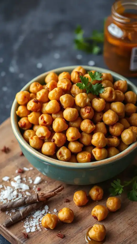crispy flavored roasted legumes