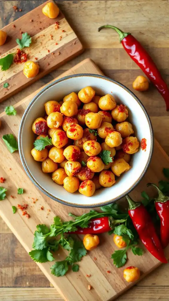 crispy flavorful chickpea snack