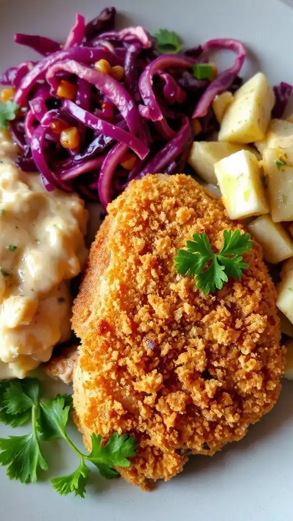 crispy fried chicken cutlet