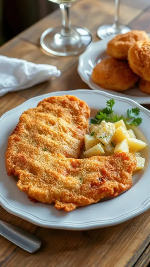 crispy fried meat cutlets