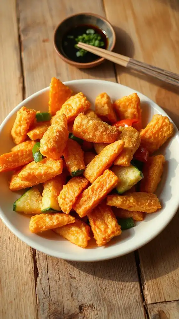 crispy fried vegetable dish