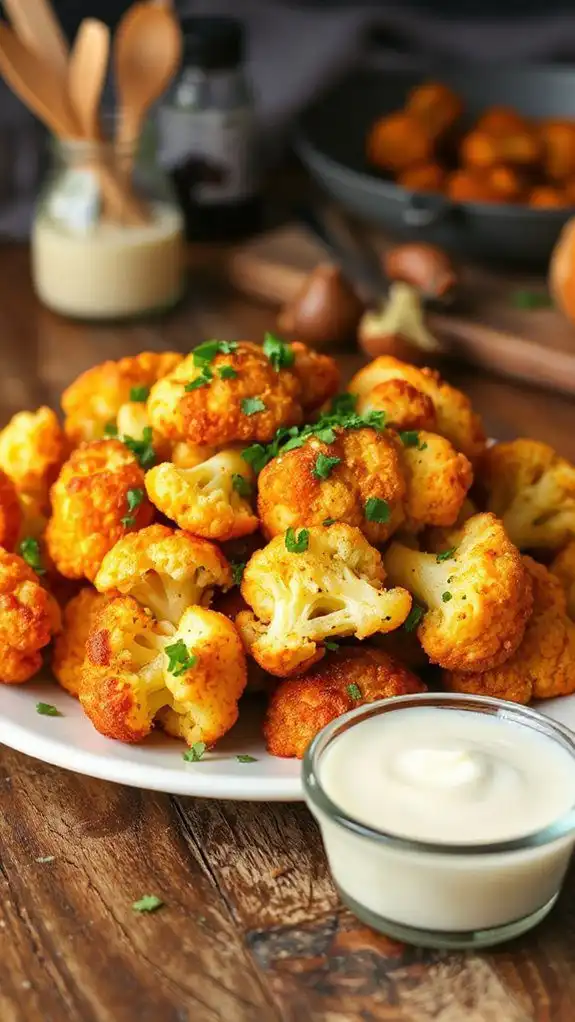 crispy garlic parmesan cauliflower crispy garlic parmesan cauliflower
