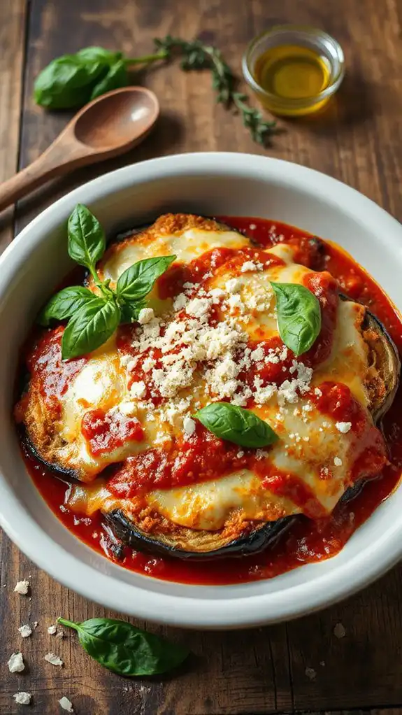 crispy layered eggplant dish