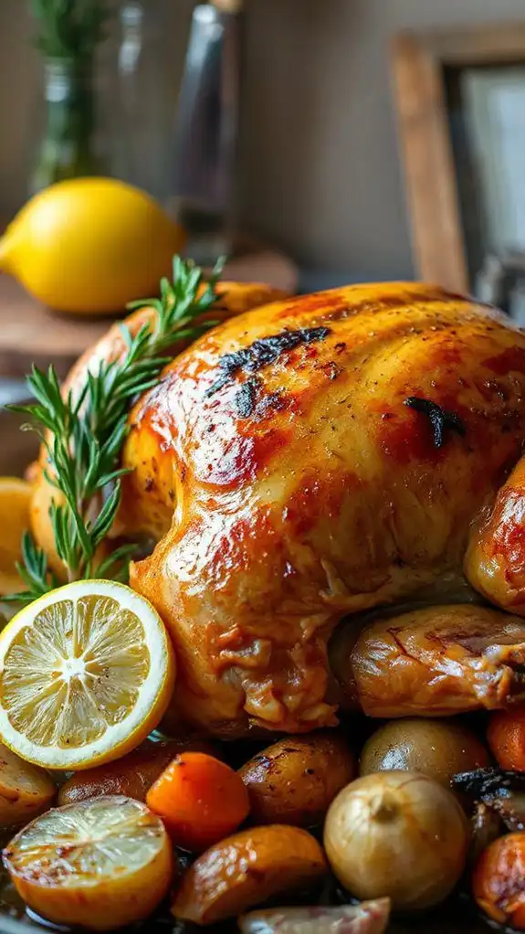 crispy lemon garlic chicken dish