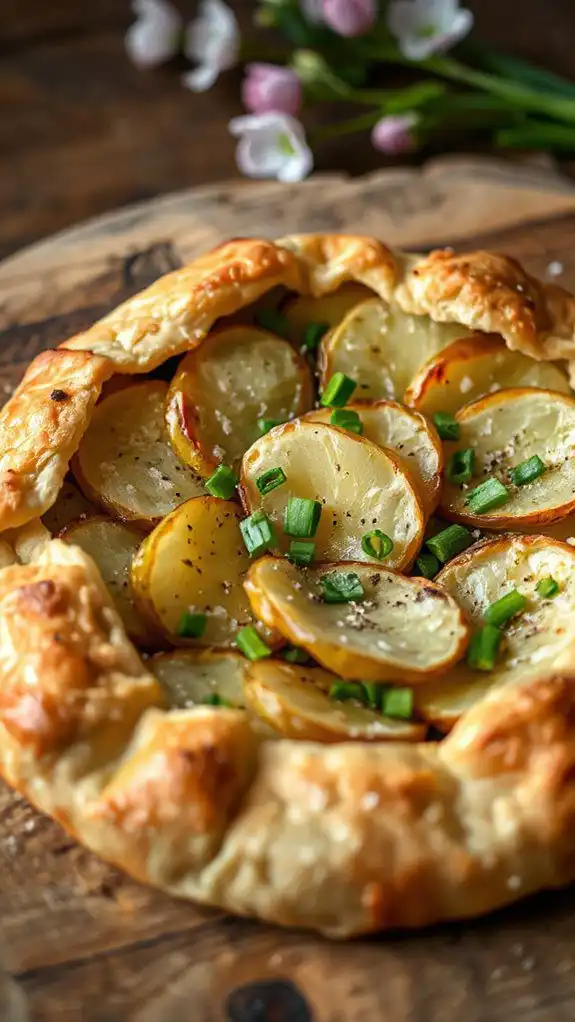 crispy potato chive galette crispy potato chive galette
