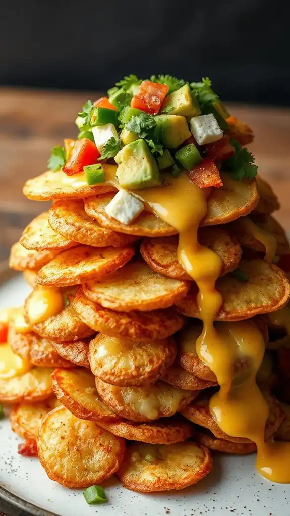 crispy potato nachos delight crispy potato nachos delight