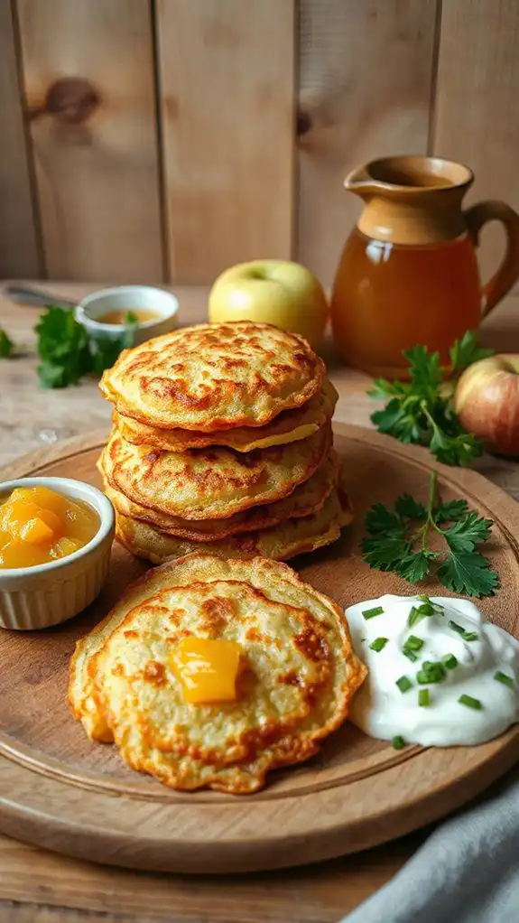 crispy savory potato pancakes