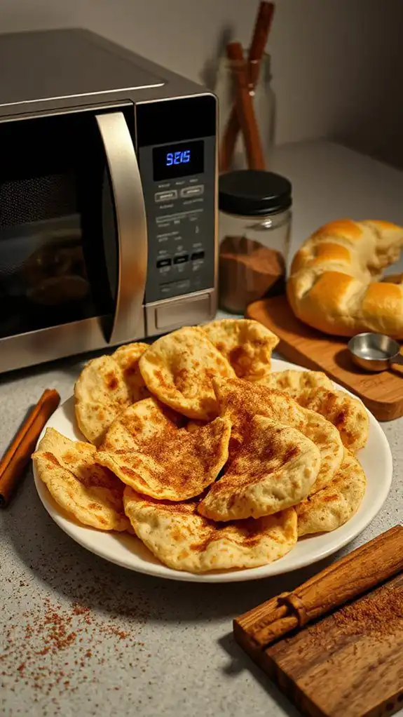 crispy sweet cinnamon snack