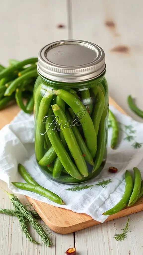 crispy tangy green beans