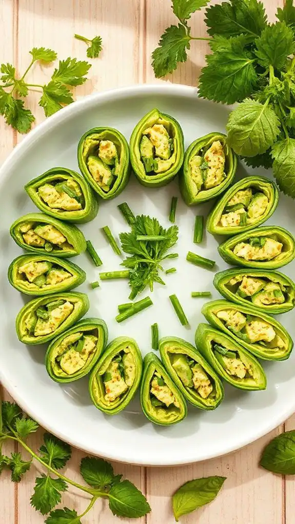 crispy vegetable sushi rolls