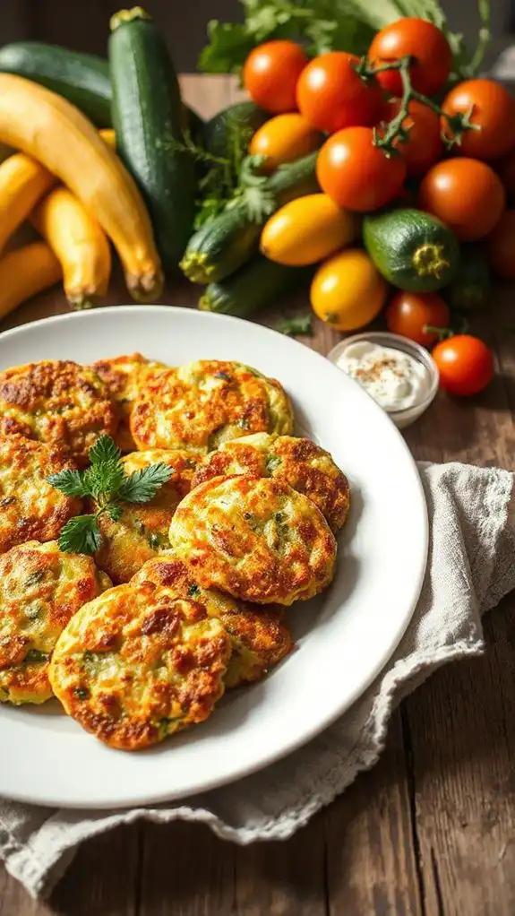 crispy zucchini fritters recipe