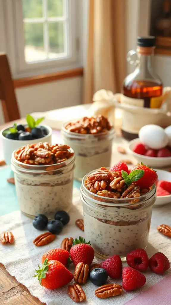 crunchy maple pecan chia