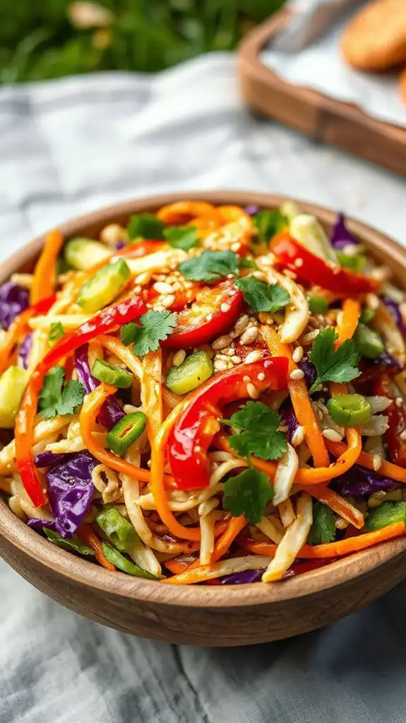 crunchy noodle slaw salad