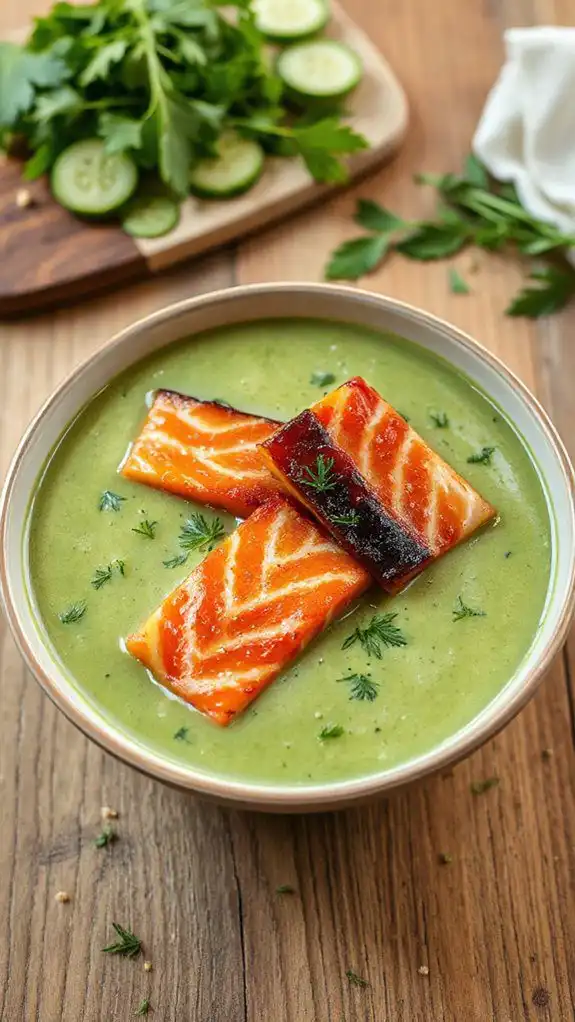 cucumber dill soup with quinoa