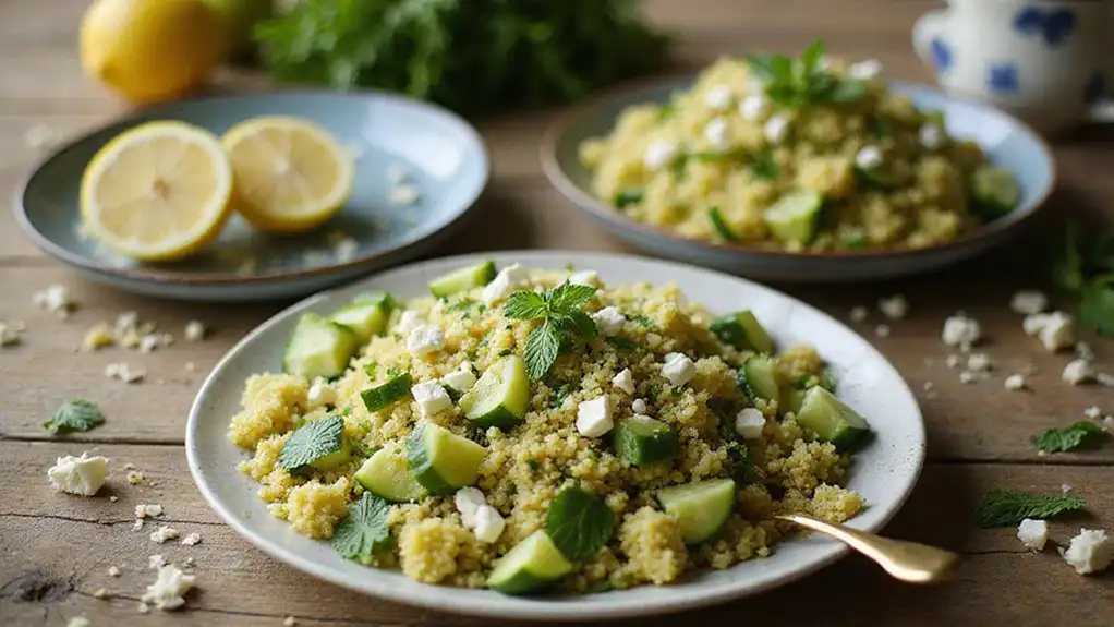 cucumber feta quinoa salad cucumber feta quinoa salad