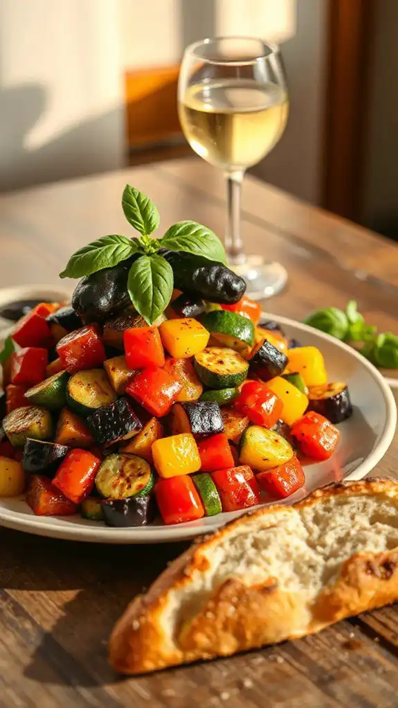 culinary masterpiece of vegetables