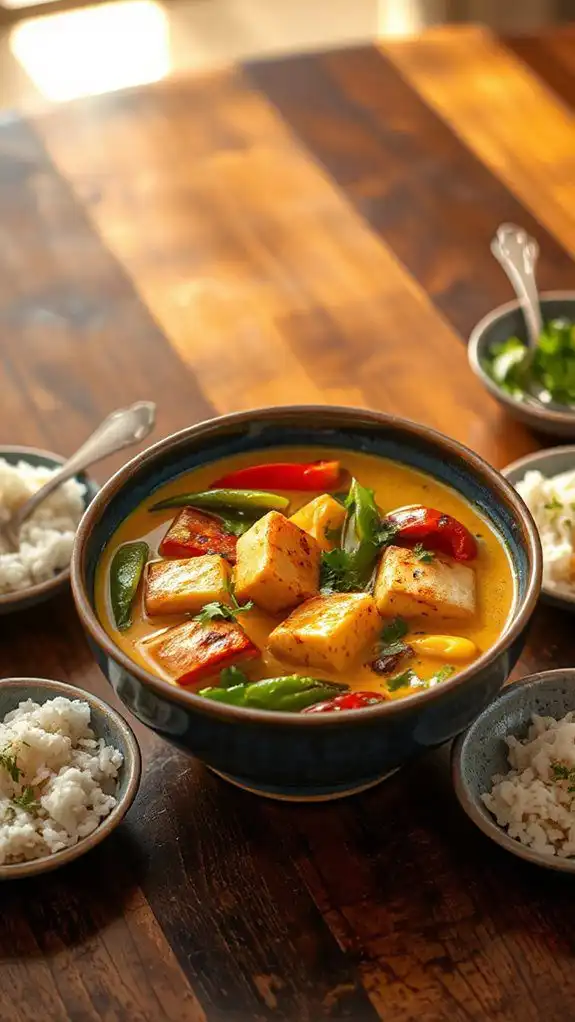 curry with tofu and vegetables