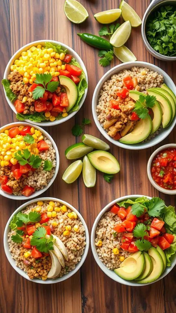 customizable summer burrito bowls