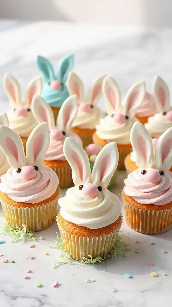 cute rabbit themed cupcakes cute rabbit themed cupcakes
