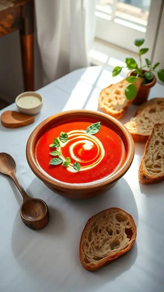 dairy free tomato basil soup