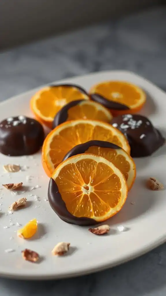 dark chocolate orange treats