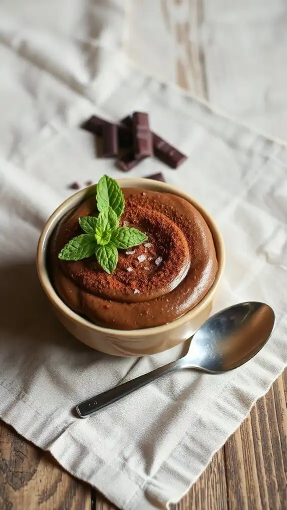 decadent avocado chocolate dessert